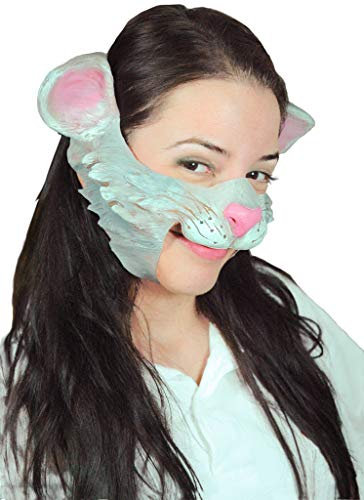 Maskworld Tier-Maske aus Latex - Schmusekatze Katzen-Maske - ideal für Halloween, Karneval & Motto-Party