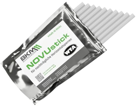 BKM.Mannesmann NovuSticks 10 Stäbchen Horizontalsperre Keller Mauerwerk