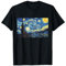 La notte stellata Tee Shirts, Cool Vincent Van Gogh pittore Maglietta