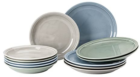 Thomas Trend Colour Mixed II Tafelset 12-tlg, Moon Grey, Moss Green, Arctic Blue