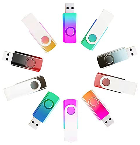 Lot de 100 clés USB 2.0 de 8 Go - Couleur dégradée