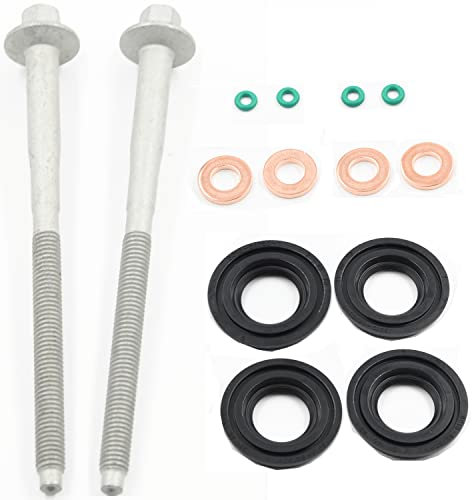VHEUHZ 2 Set guarnizioni iniettori carburante ugelli iniezione O-ring compatibile con Ford Transit Mk7 1795871 1673999 6C1Q6K780AB 6C1Q9M577AB 6C1Q9K546BC
