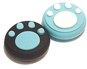 Generic | Gaming Thumbsticks Grips | 1.114 | Dopjes voor je Game Controller(s) | Pootjes - Lichtblauw/Zwart | 1 Set = 2 Thumbgrips | Compatibel met Nintendo Switch & LITE & OLED