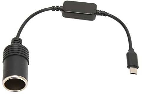 Fockety 5V USB C Transition 12V Auto Kiosk Stecker Netzkabel, Adapter für PKW Ladegerät, MP3 Player, Telefon, Rasiermesser, Zeilenrekorder, elektronischer Hund