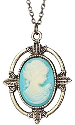 Zaky The Vampire Schmuck Halskette Ringe Verschiedene Sets Elena Gilbert Öffnung Eisenkraut Medaillon Anhänger Halskette (C)