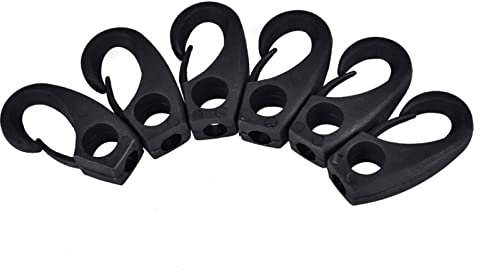 ANKROYU 6 Pezzi Kit di Attrezzatura per Ponte Kayak in Nylon, Ganci per Cinghie di Ancoraggio per Ammortizzatori di Ancoraggio, Accessorio per Canoa per Barche da Kayak