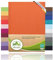 leevitex® Premium Kinder Spannbettlaken | 1 Spannbetttuch | für Babybett & Kinderbett 70 x 140 cm | 100% hochwertige Mako-Jersey-Baumwolle - 170 g/m² | Öko-Tex | Terrakotta/Dunkelorange…
