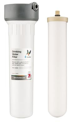 Doulton ¦ Hip Biotect Ultra Inline Compact Filtre à Eau Sous Comptoir Avec Filetage M12 Avec Filtre à Eau Biotect Ultra Inclus (2501) ¦ Système De Filtration Sous L'évier De Cuisine ¦ W9330060 ¦