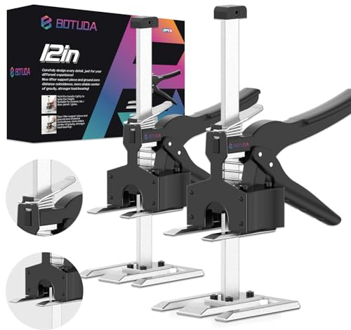 BOTUDA 2026 New Labor Saving Arm Jack Handle (2Pack) 12 in Lifting Jack Tool, Multifunctional Furniture, Cabinets Door Panel and Windows Lifting, Raised by 6.7 inches, Bearing 360LBS