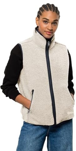 Jack Wolfskin Damen High Curl Vest Weste, Panna Cotta, XL EU