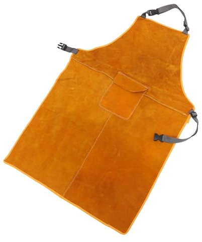 UPKOCH Delantal de protección para hombres y mujeres Delantal de protección para carpinteros espesar la ropa de soldadura eléctrica delantal de ropa protectora Anti-escaldado