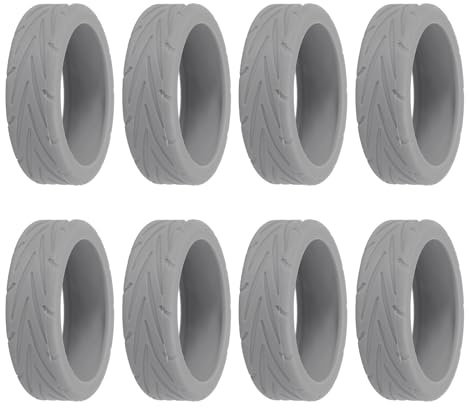 PATIKIL 8pz Coperture per Ruote Bagaglio Coperture Protettive Grigio