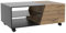 Vicco Couchtisch Yukon, Beistelltisch auf Rollen, Holz/Schwarz, 100 x 60 cm