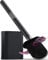 MooStar 1-Pack Silicone Toilet Brush with Holder - Stainless Steel Wall-Mounted Black Toilet Brush with Holder - Flexible Flat Brush Head & Soap Dispenser for Bathroom-Black