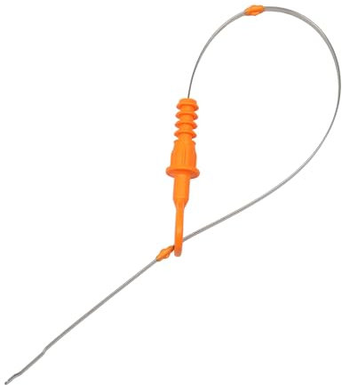 A ABSOPRO Ölmessstab Nr. 06B115611C Ölstandsmessstab Doppel-Loch-Anzeige für Volkswagen Passat Kombi 1.8L M/T 2001-2005 Kunststoff Metall Orange