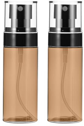 YUGUOLAN 2 Stück Braun Sprühflasche Klein, Zerstäuber Sprühflasche, Kleine Sprühflaschen Zum Befüllen, Mini Sprühflasche, Sprühflaschen Befüllen, Für Parfüms, öle, Wasser, Alkohol (60mL)