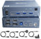 ESKEVE USB C HDMI KVM Switch 2 PC 2 Monitore, Dual Monitore KVM Switch für Laptop & PC, Usb 3.0 MST Dual 4K @ 60Hz, Type-C 60W Laden für Laptop, HDMI Kvm Switch USB C mit Kabelfernbedienung, Aluminium