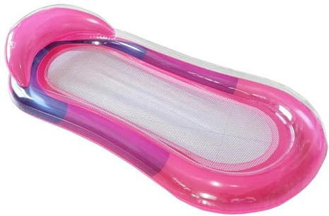 Piscine de bronzage gonflable Lounger Float - Chaise longue flottante - Lit de piscine gonflable avec appui-tête - Lit en maille - Brunissement - Jouet de fête