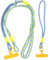 Kioiner 2 Stück Handykette, Abnehmbare Handykette Universal, Doppellagiges Nylon-handyband, 1 Handyband zum Umhängen, 1 Handschlaufe, Blaue und Gelbe Farben