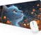 Große Mauspad 1000x600x3mmTraum Katze XXL Schreibtisch Zubehör Gaming Tastatur Matte, Mit Genähten Kanten, rutschfeste Gummibasis, Stabiler Halt auf glatten Oberflächen, für Internetcafé Home J-877