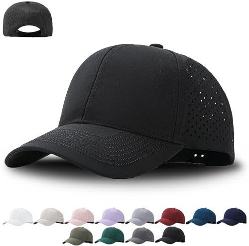WENAUANG Mesh Kappen Herren, Sport Cap Atmungsaktiv, wasserdichte Running Cap, Geeignet für Den Sommer, Hohe Atmungsaktivität, für Outdoor-Aktivitäten, Golf, Tennis, für Herren und Damen