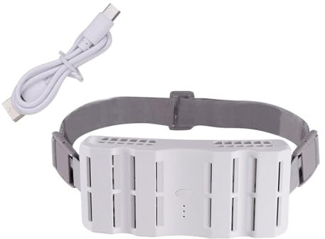 MotiveTech Waist Fan with Adjustable Belt for Travel And Outdoor Activities, White