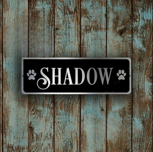Personalized Crate Sign Custom Acrylic Dog Kennel Accessories Name Plate Doghouse Sign Decor Gift for Dog Lover (9x3 x7.6cm)