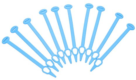 Mikikit Ganchos Resistentes al Viento 10 Pcs para Colgar Ropa Playa Ganchos de Silicona Antideslizantes