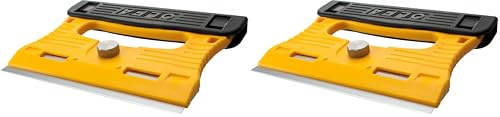 OLFA GSR-1/3B - Rascador de vidrio cuchilla inoxidable con 3 cuchillas Extra de 18 mm x 120 mm (Pack of 2)