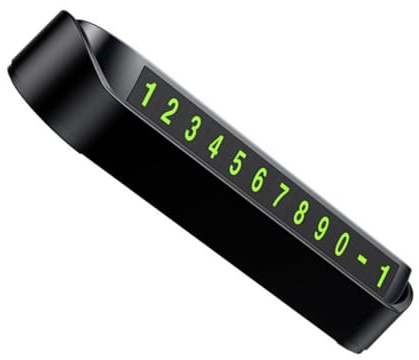 Car Dashboard Telephone Number Plate Glow Temporary Parking Card Glow Hide Phone Phone Plate