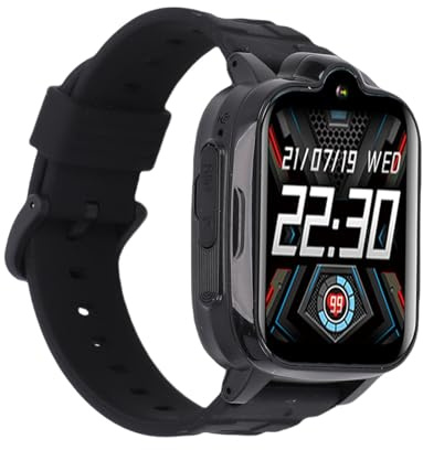 Jectse Smartwatch, 2-Wege-Sprach- und Videoanruf, SOS-Alarm, 4G-Telefonuhr, Echtzeitkommunikation, IP67-Wasserdichtigkeit, für 4–12 Mädchen und Jungen
