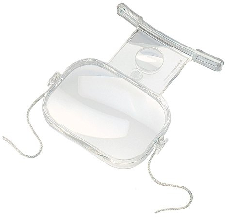 Umhängelupe maxiPLUS [Eschenbach 2678] Vergrößerung 2,0 x / 4,0 x, 100 x 140 mm