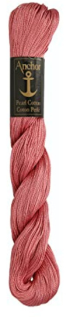 Anchor Perlgarn 5, 4301005-00895, Farbe:granat hell, Stickgarne