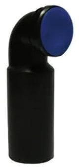 Curva de desagüe para inodoro suspendido con junta y tapón PEHD Valsir 110 vertical