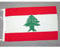 AZ FLAG - Drapeau Liban - 45x30 cm - Pavillon Libanais 100% Polyester Avec Deux Cordelettes - 20g