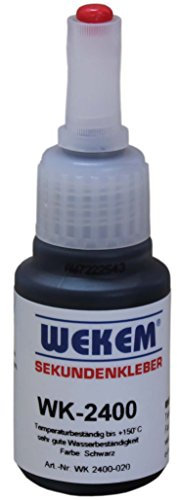 WEKEM Sekundenkleber hochviskos/dickflüssig schwarz 20 g