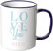 WANDKINGS® Tasse, Schriftzug Love You Forever - LILA
