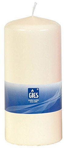 6 Stück XL STUMPENKERZE GIES KERZE DEKO 150x68 mm Champagner Brenndauer 72 Stunden
