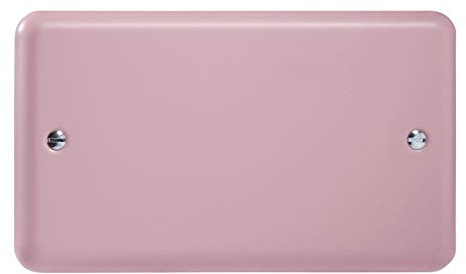 Varilight Double Blank Plate Rose Pink