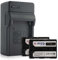 2 Batteries + Chargeur (Auto/Secteur) Compatible avec Sony NP-FM500H / Alpha ? DSLR-A... / ILCA-77M2 / SLT-A...