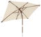 anndora® Sonnenschirm 200 x 300 cm eckig Gartenschirm Knicker wasserabweisend - mit Knickgelenk Natural