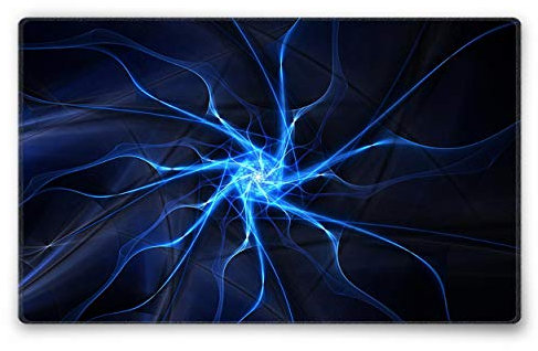 Silent Monsters Mouse Mat Size M 14 x 10 inches / 36 x 25 cm, Lightning, Stitched Edges, washable & rollable Mouse Pad, Gaming Home Office Mousemat, Mousepad non-slip & quiet, Desk Mat