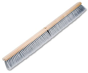 Floor Brush Head, 3 Gray Flagged Polypropylene, 36