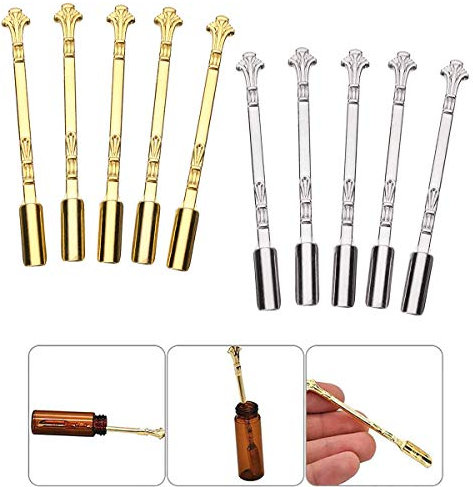 10 Pcs Mini Spoon Shovel Spoon, Tableware Charm, Home Supplies Pendants Necklace (Gold, Silver)