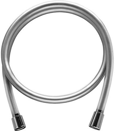 Brauseschlauch Duschschlauch Silber Glatt Verdrehschutz Drehkonus mit einem ½ Zoll Anschluss Chrom von 60cm - 250cm (125 cm)