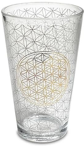 Panotophia Trinkglas Blume des Lebens - 480 ml