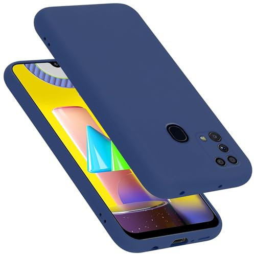 Cadorabo Custodia per Samsung Galaxy M31 in LIQUID BLU - Morbida Cover Protettiva Sottile di Silicone TPU con Bordo Protezione - Ultra Slim Case Antiurto Gel Back Bumper Guscio