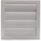 Vent Systems 125 mm 190 x 190 mm White Ventilation Duct Cover with Flaps - Exhaust Cover for Heating, Cooling and Ventilation Applications - Interior and Exterior Ventilation Cover