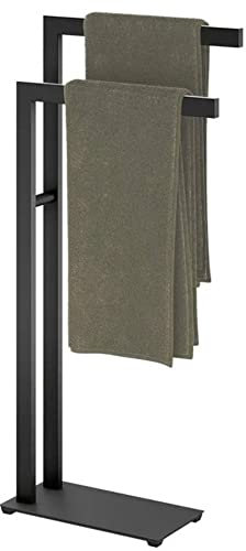 LINEA towel stand, Black rubber feet