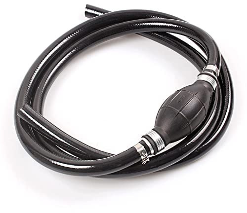 muge racing High Flow Siphon Pump，Hand Transfer Fuel Pump with 8mm Primer Fuel Line Hose for Gasoline Fuel Water Transfer